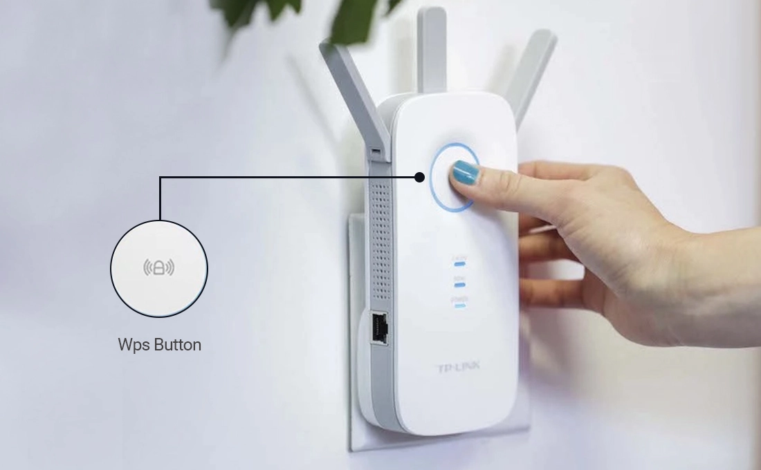 WPS setup for the TP-Link wifi extender