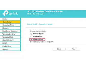 Extender Mode Status